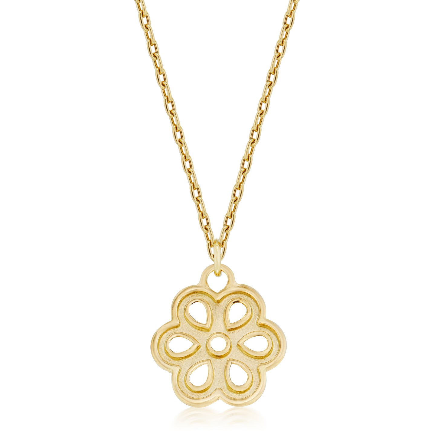 Small Naked Daisy Eyelet Necklace
