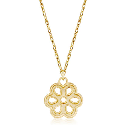 Small Naked Daisy Eyelet Necklace