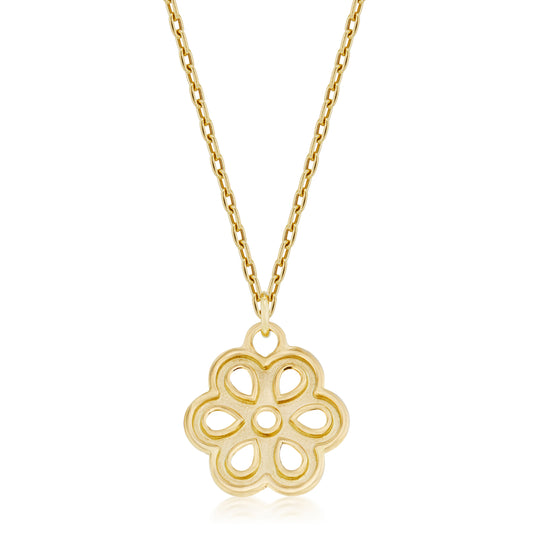 Small Naked Daisy Eyelet Necklace